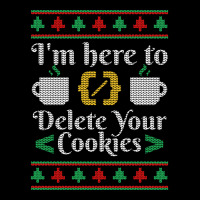 Delete Cookies Ugly Sweater Christmas Sweater Xmas Sweatshirt Adjustable Cap | Artistshot