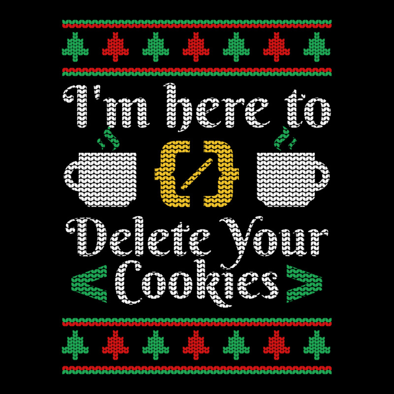 Delete Cookies Ugly Sweater Christmas Sweater Xmas Sweatshirt Adjustable Cap by benoirme | Artistshot