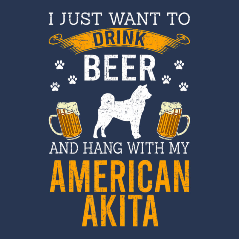 Limited Edition I Just Want To Drink Beer & Hang With My American Akit Men Denim Jacket | Artistshot