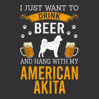 Limited Edition I Just Want To Drink Beer & Hang With My American Akit Vintage Short | Artistshot