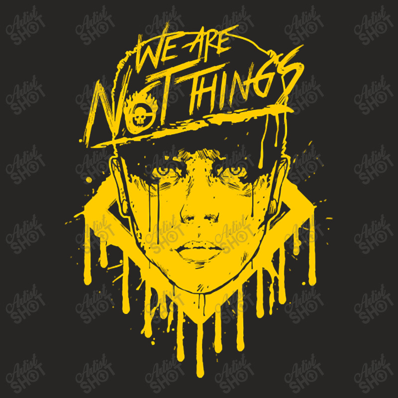 Limited Edition We Are Not Things (yellow) Ladies Fitted T-Shirt by Rios Arevalo | Artistshot