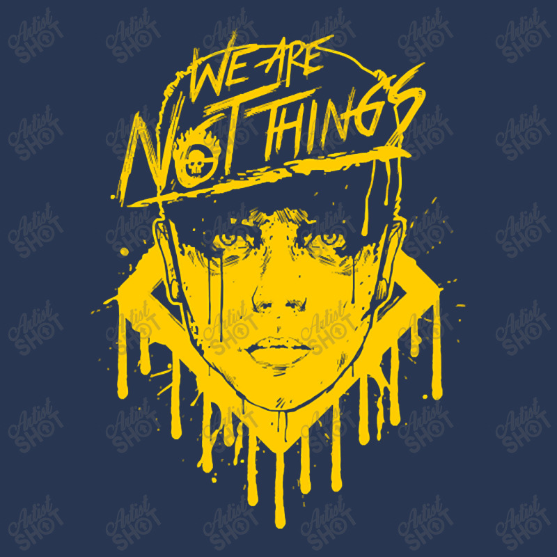 Limited Edition We Are Not Things (yellow) Men Denim Jacket | Artistshot