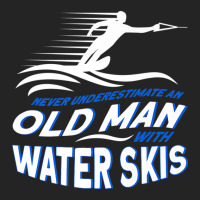 Never Underestimate An Old Man With Water Skis Waterski Premium T Shir 3/4 Sleeve Shirt | Artistshot