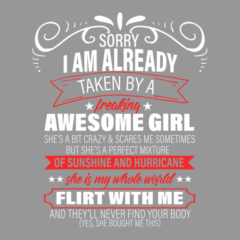 Sorry I Am Already Taken By A Freaking Awesome Girl Women's V-Neck T-Shirt by joseph89 | Artistshot