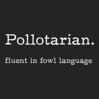 Pollotarian   Fluent In Fowl Language Premium T Shirt 3/4 Sleeve Shirt | Artistshot