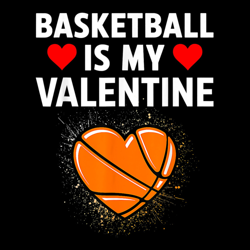 Funny Love Hearts Basketball Is My Valentine Sports Lover Youth Sweatshirt by Bradley | Artistshot