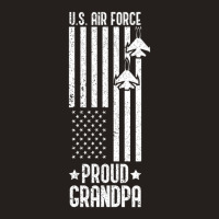 Limited Edition Us Proud Air Force Grandpa With American Flag Veteran Tank Top | Artistshot