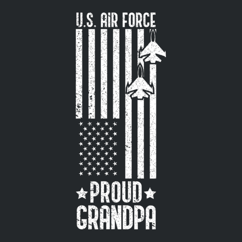 Limited Edition Us Proud Air Force Grandpa With American Flag Veteran Crewneck Sweatshirt | Artistshot