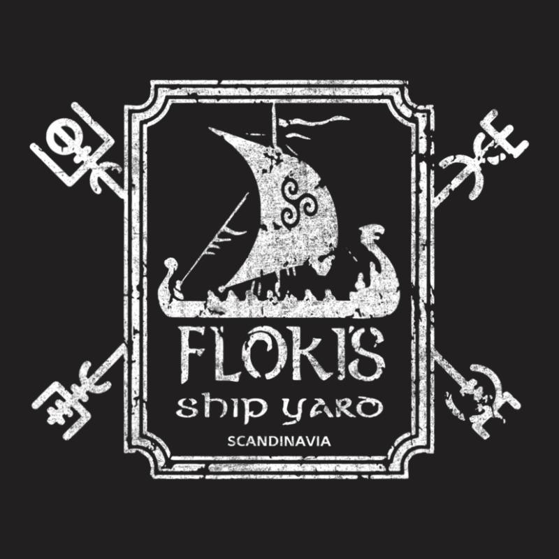 Hot Trend Flokis Shipyard Kattegat Viking Ship And Sword T-shirt | Artistshot