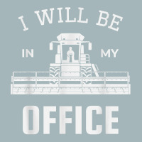 I Will Be In My Office, Combine Harvester Tractor Farmer Dad T Shirt Unisex Sherpa-lined Denim Jacket | Artistshot