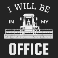 I Will Be In My Office, Combine Harvester Tractor Farmer Dad T Shirt 3/4 Sleeve Shirt | Artistshot