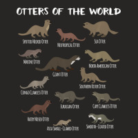 Limited Edition Otters Of The World Sea Otter Giant Otter Educational Ladies Fitted T-shirt | Artistshot