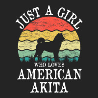 Limited Edition Just A Girl Who Loves American Akita Dog Lover 3/4 Sleeve Shirt | Artistshot