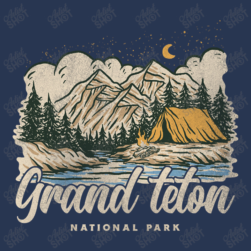 Trending Grand Teton National Park Men Denim Jacket by laurynvanhoose | Artistshot