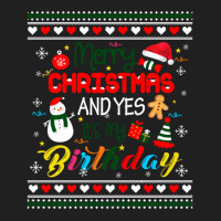 Trending Merry Christmas And Yes It's My Birthday Ugly Xmas Sweater Ladies Polo Shirt | Artistshot