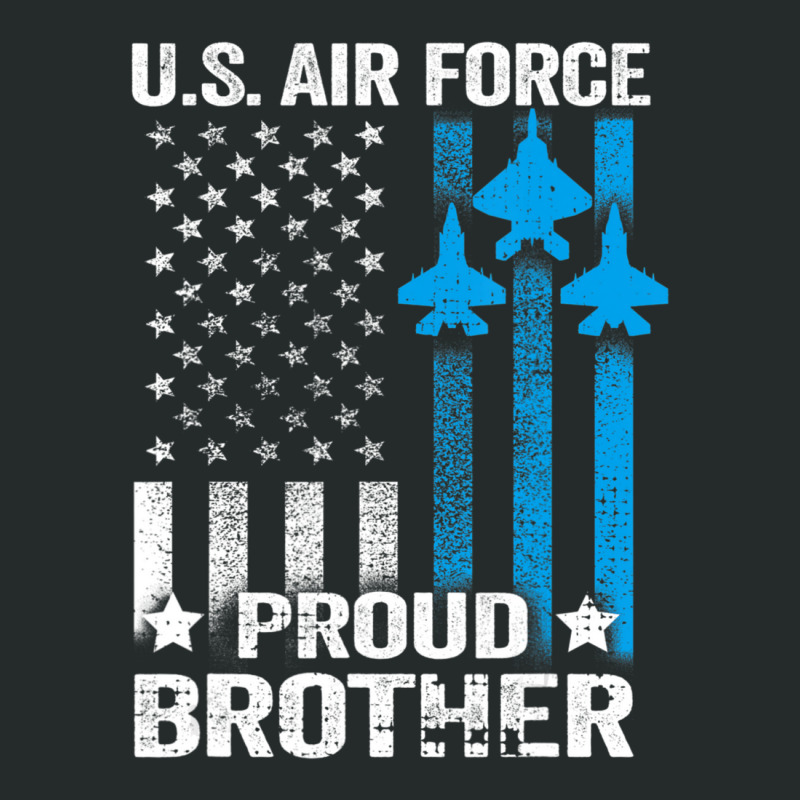 Limited Edition Vintage Proud Brother Us Air Force Usaf Women's Triblend Scoop T-shirt by quanghuydinh1 | Artistshot