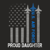 Hot Trend Vintage Proud Daughter Us Air Force Flag Usaf Ladies Fitted T-shirt | Artistshot