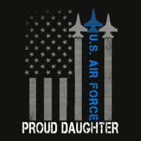 Hot Trend Vintage Proud Daughter Us Air Force Flag Usaf Scorecard Crop Tee | Artistshot