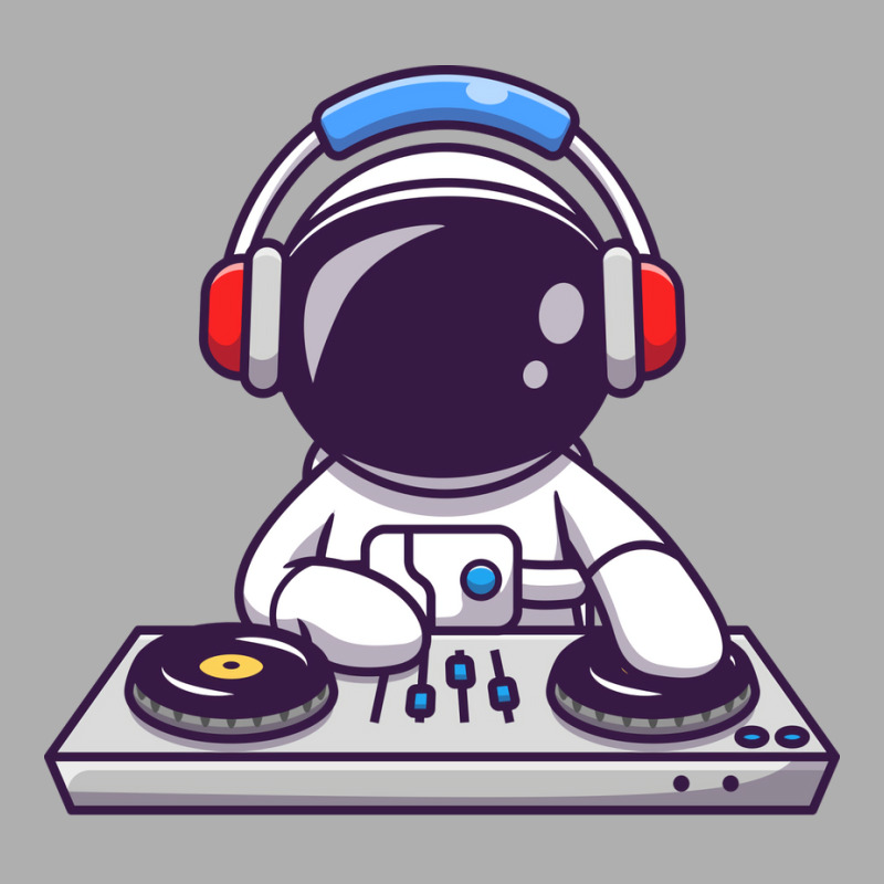 Cute Astronaut Playing Dj Electronic Music With Headphone Travel Quote Exclusive T-shirt by donalalyonau | Artistshot