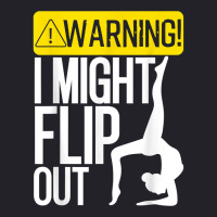 Funny Warning I Might Flip Out Gymnastics Art For Girls Boys T Shirt Unisex Sherpa-lined Denim Jacket | Artistshot