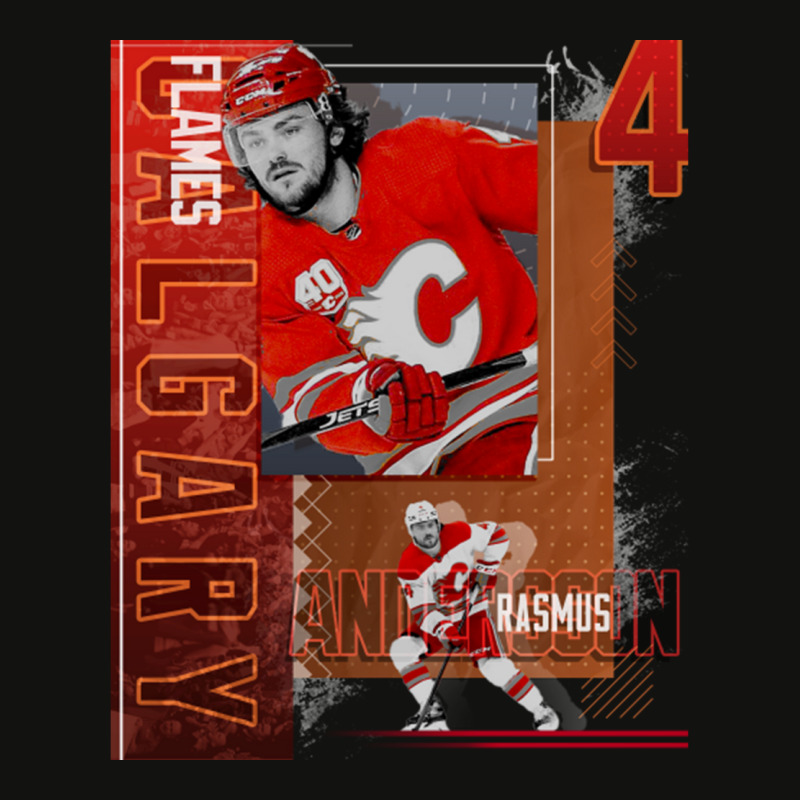 Rasmus Andersson Hockey Paper Poster Flames 2 Scorecard Crop Tee by ArleanKah | Artistshot