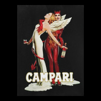 Vintage Campari Italian Bitters Aperitif Angel And Devil Advertisement Cropped Sweater | Artistshot