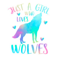 Just A Girl Who Loves Wolves Love Retro V-neck Tee | Artistshot