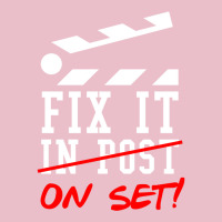 Fix It On Set Not In Post  Film Crew Tv Director  Classic  Yellow Yell Adjustable Cap | Artistshot