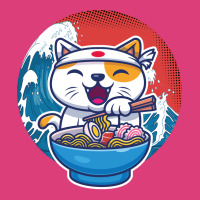 Ramen Wave Cat Kawaii Humor Retro Unisex Hoodie | Artistshot