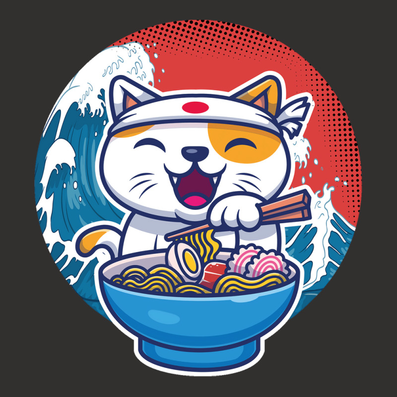 Ramen Wave Cat Kawaii Humor Retro Champion Hoodie by koorenayoubq | Artistshot