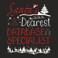 Database Specialist Xmas Job Funny Christmas Premium T Shirt Ladies Fitted T-shirt | Artistshot