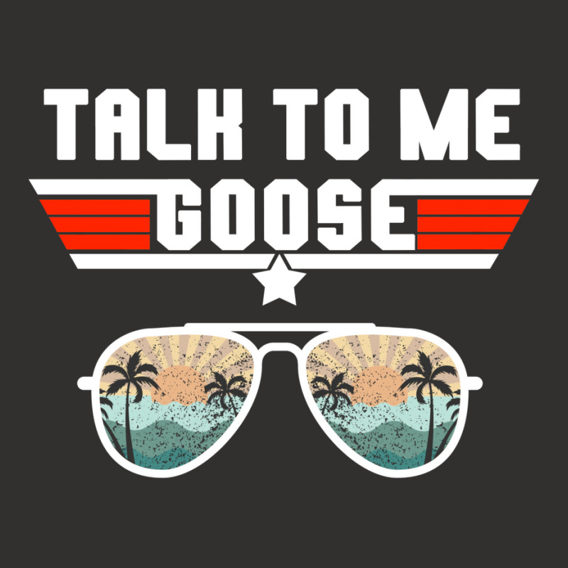 Talk To Me Goose Retro Sunset Aviator Glasses Classic Champion Hoodie | Artistshot