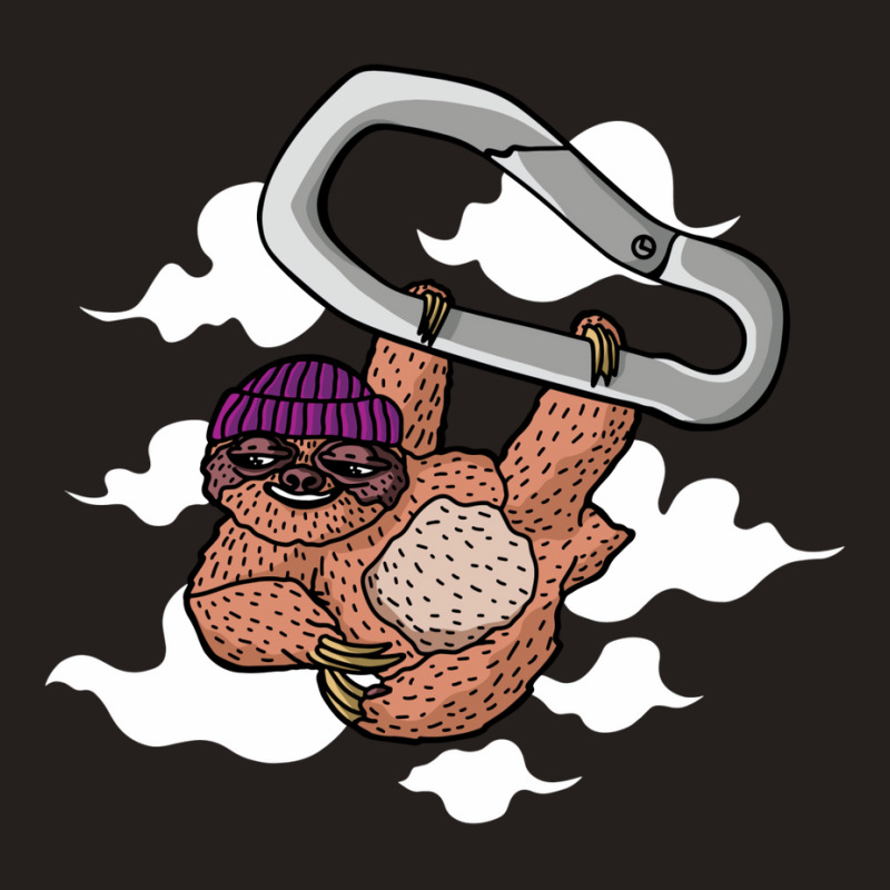 Sloth Hangs From A Carabiner In Clouds Baby Funny Tank Top | Artistshot