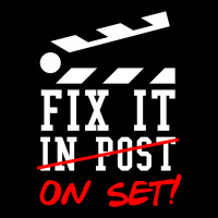 Fix It On Set Not In Post  Film Crew Tv Director  Classic  Gift Retro Cropped Sweater | Artistshot