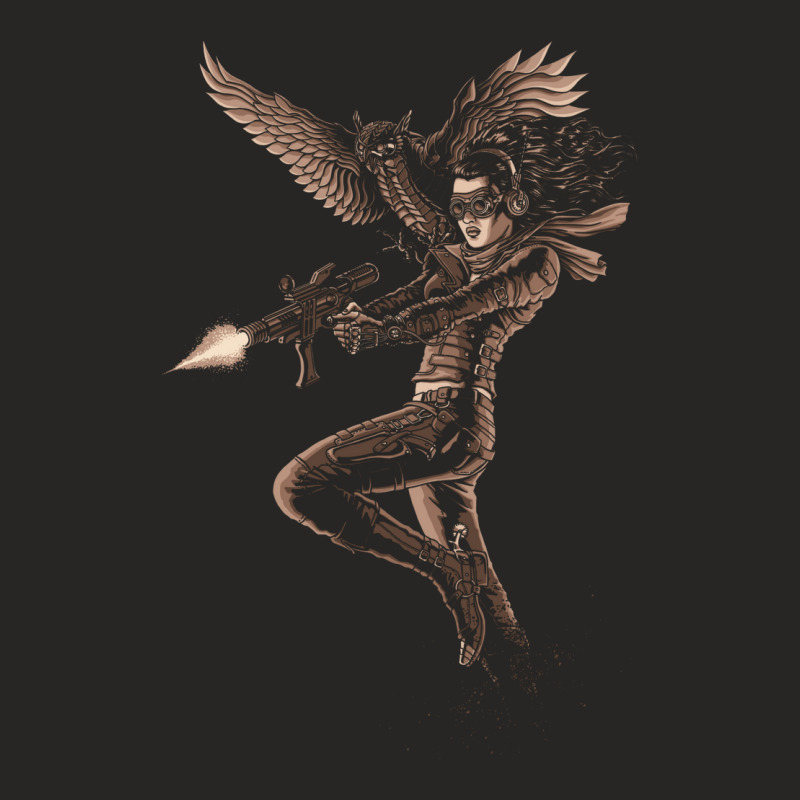 Steampunk Action Ladies Fitted T-Shirt by BRANDONUTCHINSON | Artistshot