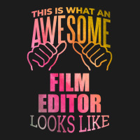 Film Editor Funny Saying In Watercolor Classic Red 70s Hoodie & Jogger Set | Artistshot