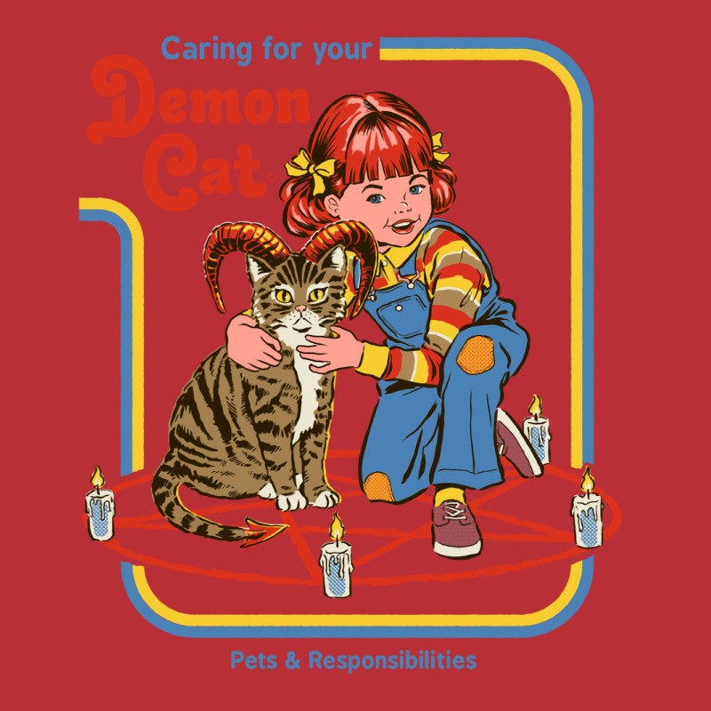 Caring For Your Demon Cat Vintage T-Shirt by deurinnipahy | Artistshot