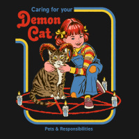 Caring For Your Demon Cat Vintage Flannel Shirt | Artistshot