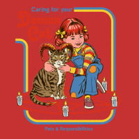 Caring For Your Demon Cat Vintage V-neck Tee | Artistshot