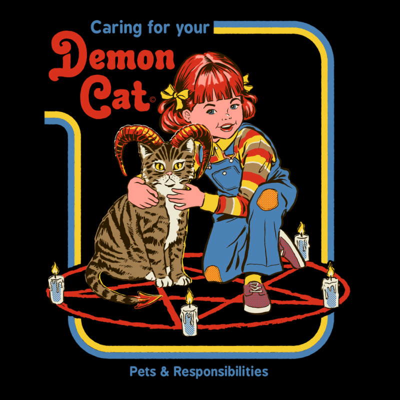 Caring For Your Demon Cat Vintage Men's 3/4 Sleeve Pajama Set by deurinnipahy | Artistshot