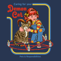 Caring For Your Demon Cat Vintage Men Denim Jacket | Artistshot