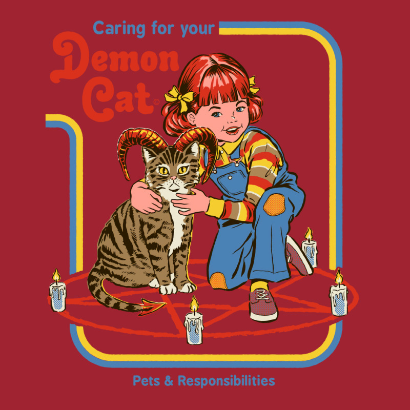 Caring For Your Demon Cat Vintage Long Sleeve Shirts by deurinnipahy | Artistshot