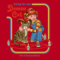 Caring For Your Demon Cat Vintage Classic T-shirt | Artistshot