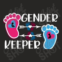 Trending Cute Beachy Gender Reveal Party Idea - Gender Keeper Gift Ladies Fitted T-shirt | Artistshot