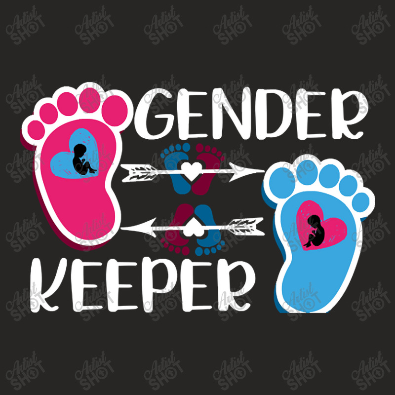 Trending Cute Beachy Gender Reveal Party Idea - Gender Keeper Gift Ladies Fitted T-Shirt by Rios Arevalo | Artistshot