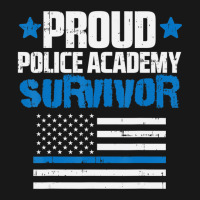 Trending Proud Police Academy Survivor Us Flag Thin Blue Line Flannel Shirt | Artistshot