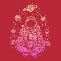 Meditating Astronaut Planets Colorful Lotus Women Meditation T Shirt Women's V-neck T-shirt | Artistshot