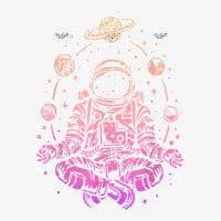 Meditating Astronaut Planets Colorful Lotus Women Meditation T Shirt Baby Beanies | Artistshot