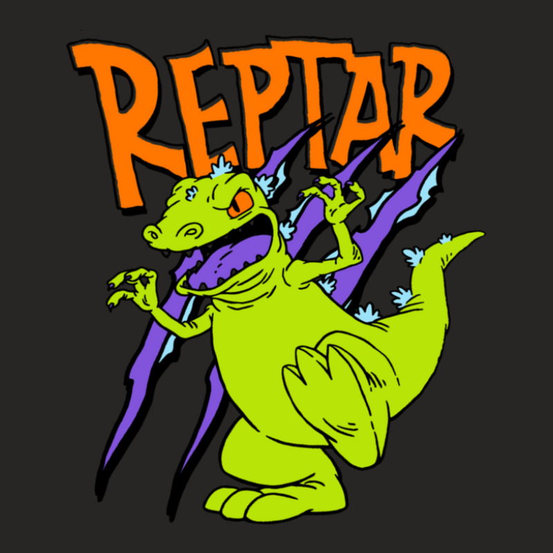 Rugrats Reptar  Out Of Print Remaster 1 Ladies Fitted T-shirt | Artistshot