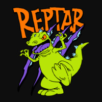 Rugrats Reptar  Out Of Print Remaster 1 Crop Top | Artistshot